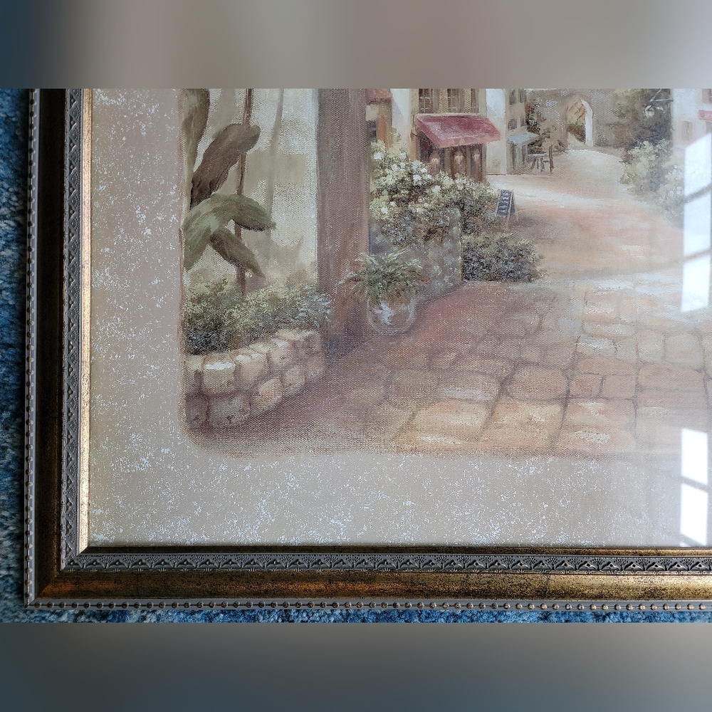 Quaint Town Vivian Flasch ART Large Italian Framed Print - Picture 4 of 10